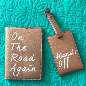 Passport Cover & Luggage Tag matching set